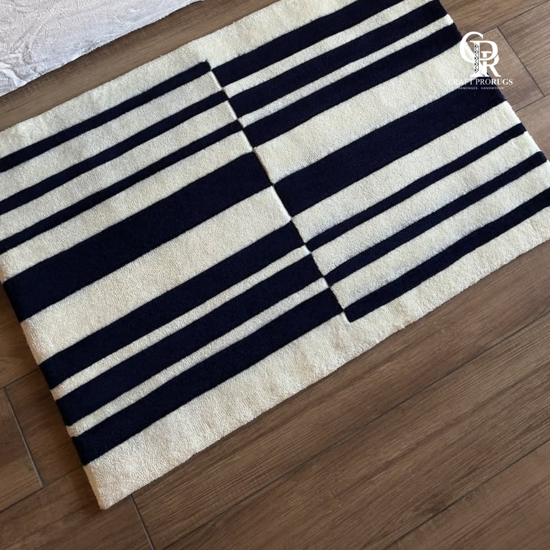 Black & Ivory Striped