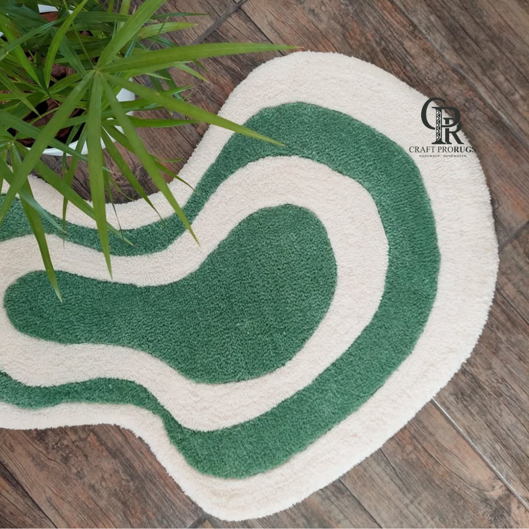 Zephyr Rug placed near indoor plant adding a natural and modern vibe to the room