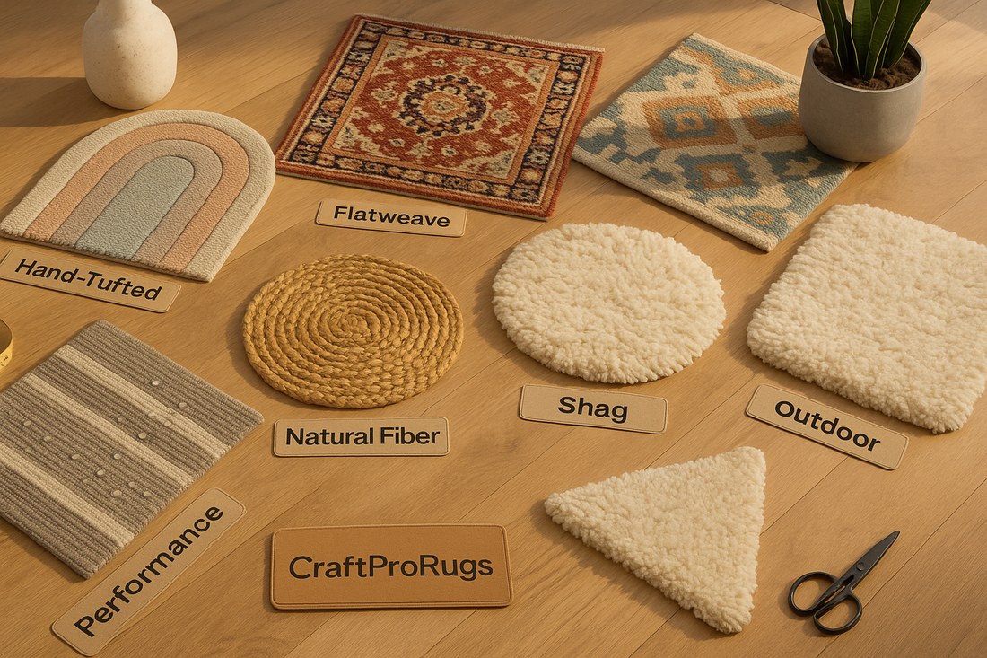 The Ultimate Guide to Types of Carpets & Rugs with Custom Hand-Tufted Rugs by CraftProRugs