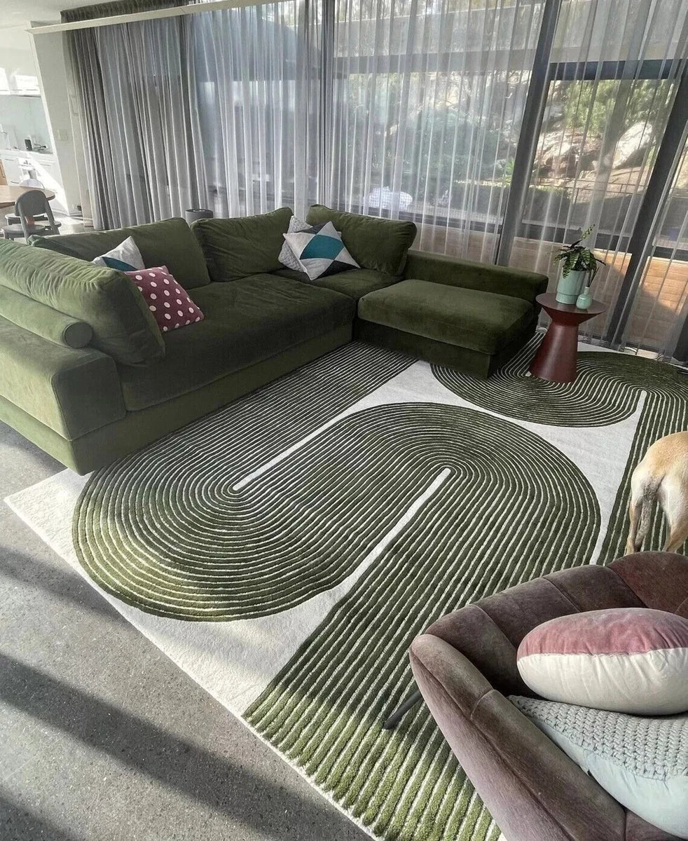 Viper Olive Hand Tufted