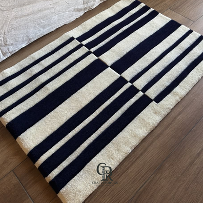 Black & Ivory Striped