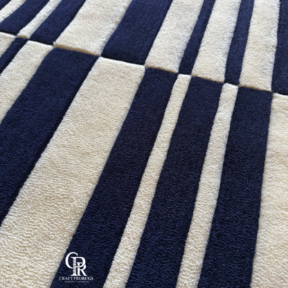 Black & Ivory Striped