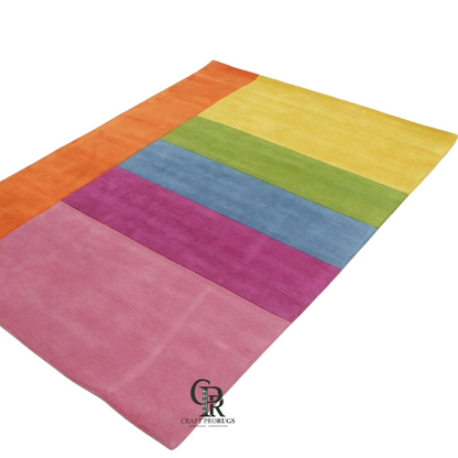 Multicolor Striped Rug
