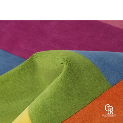 Multicolor Striped Rug