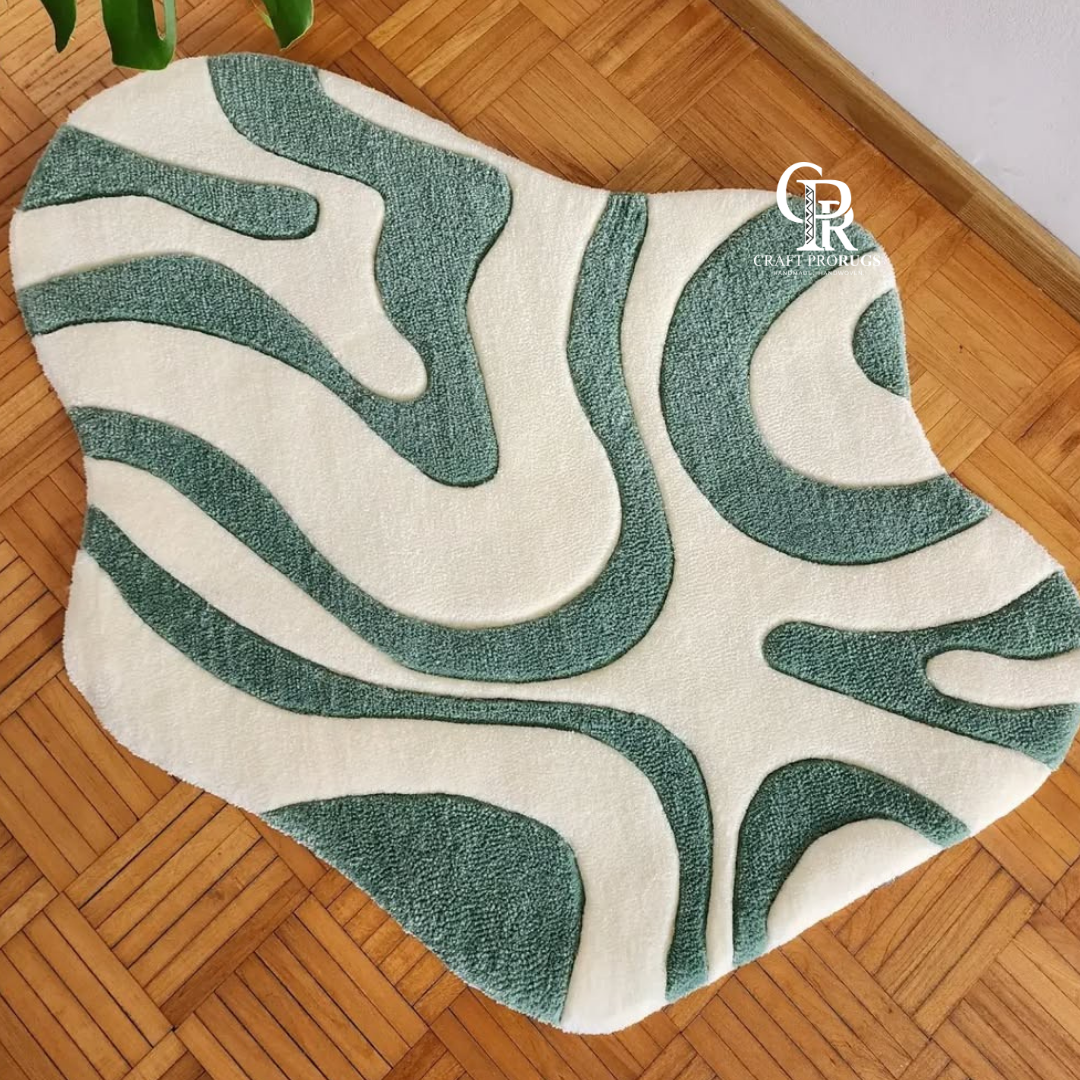 Monoloop Abstract Rug
