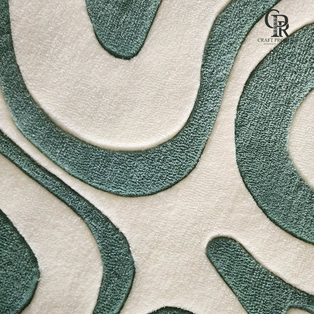 Monoloop Abstract Rug