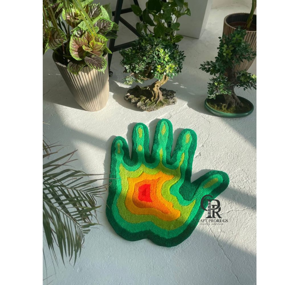Hand-Shaped Rug