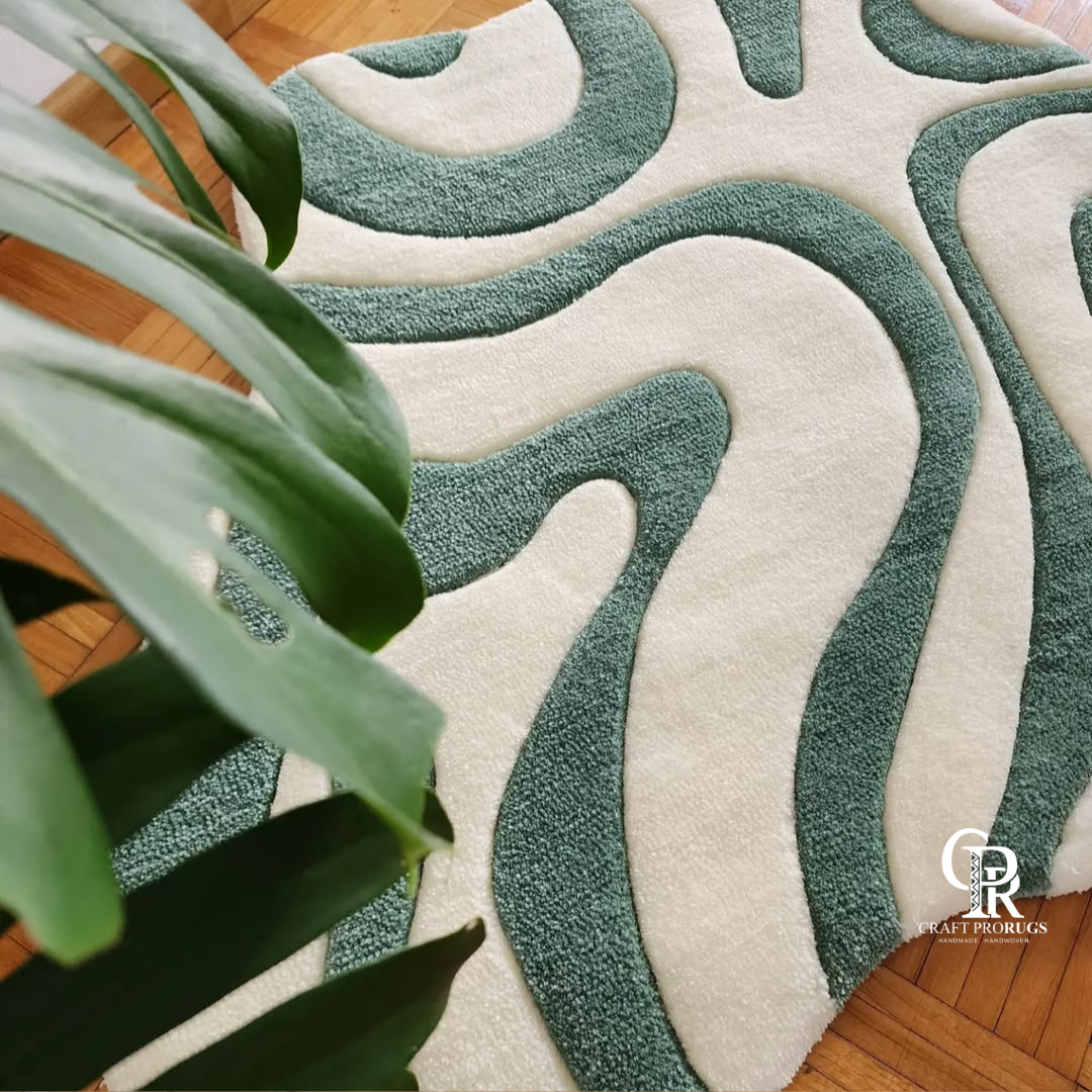 Monoloop Abstract Rug