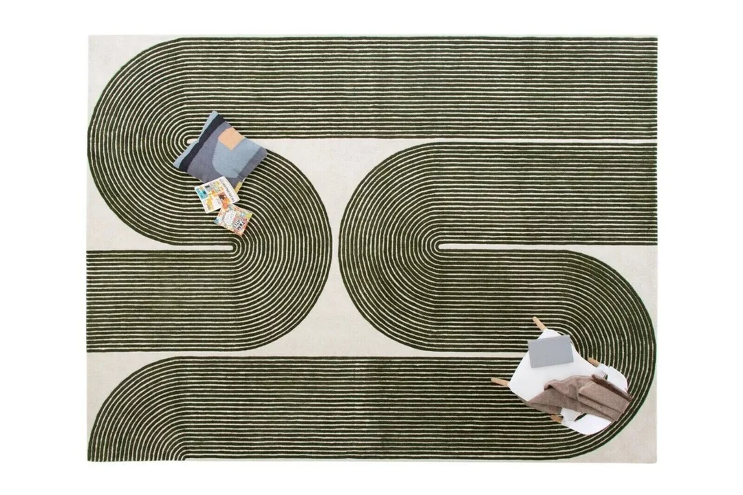 Viper Olive Hand Tufted