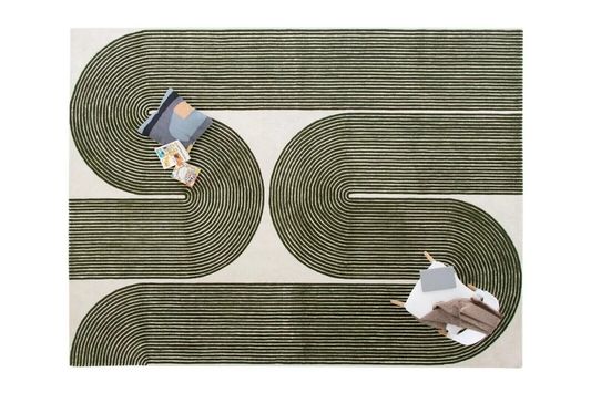 Viper Olive Hand Tufted