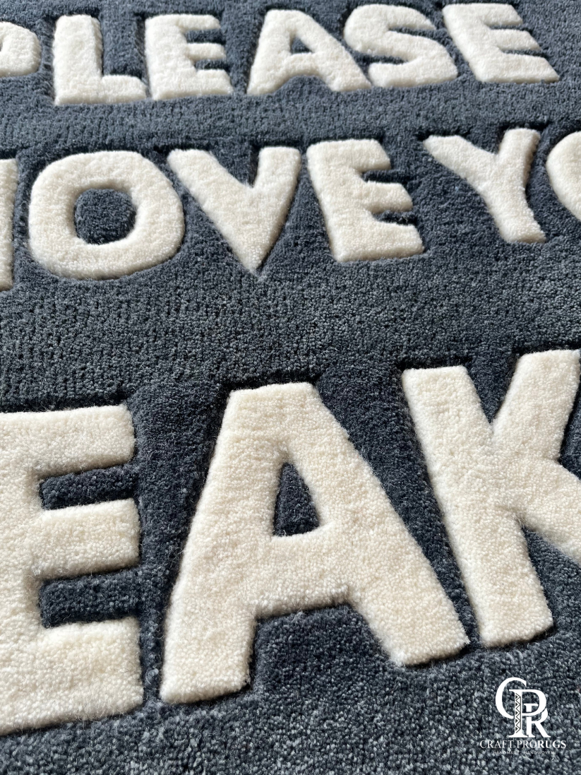 “Please Remove Your Sneakers” Hand-Tufted Doormat