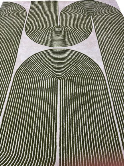 Viper Olive Hand Tufted