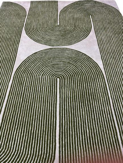 Viper Olive Hand Tufted