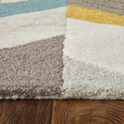 Binada Geometric Round Rug