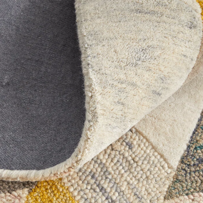 Binada Geometric Round Rug