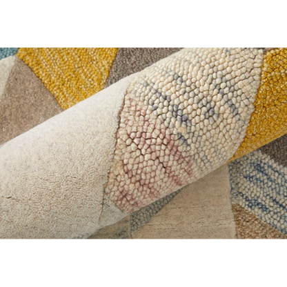 Binada Geometric Round Rug