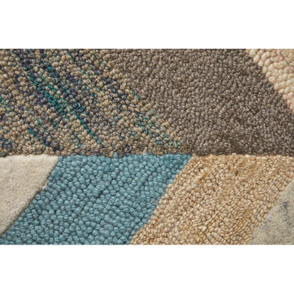 Binada Geometric Round Rug