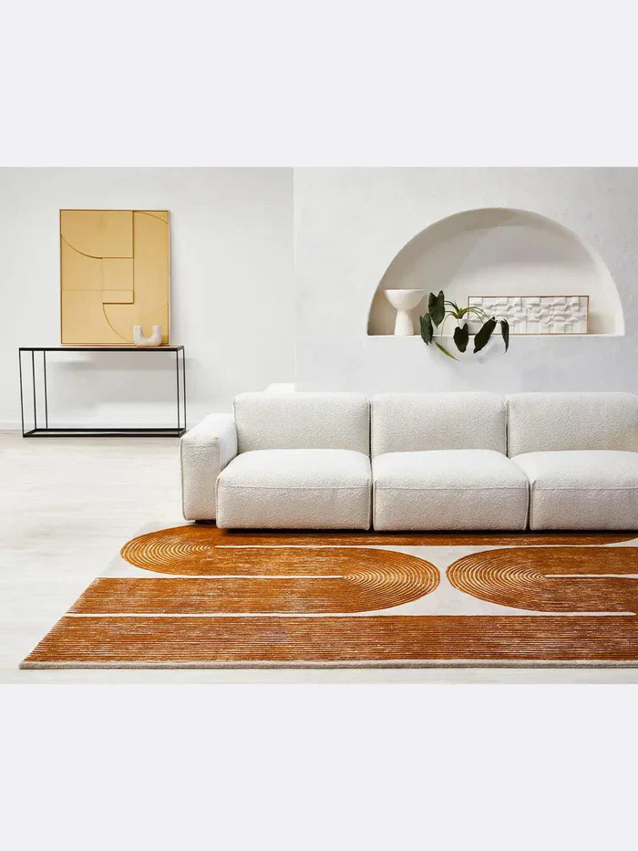 Viper Orange Hand Tufted